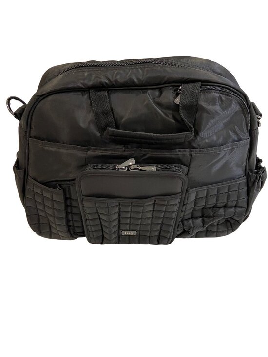 lug Handbags - Lug Black Quilted Tuck Tuk diaper bag or Carry All Bag W/ Multiple Compartments